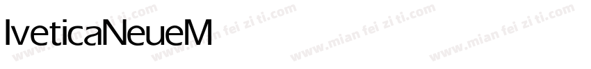 lveticaNeue Medium字体转换